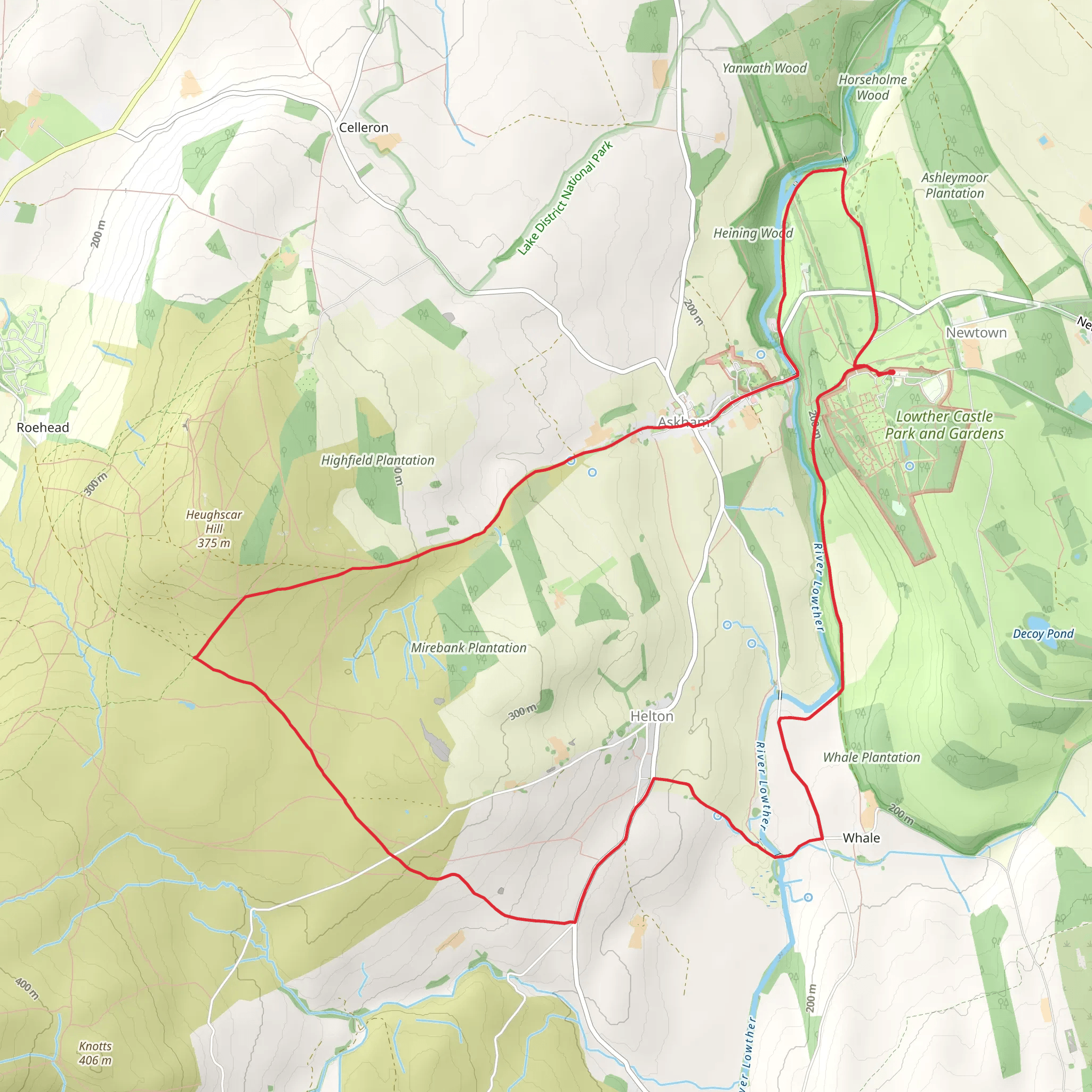 Newtown - Whale and Askham Loop mobile static map