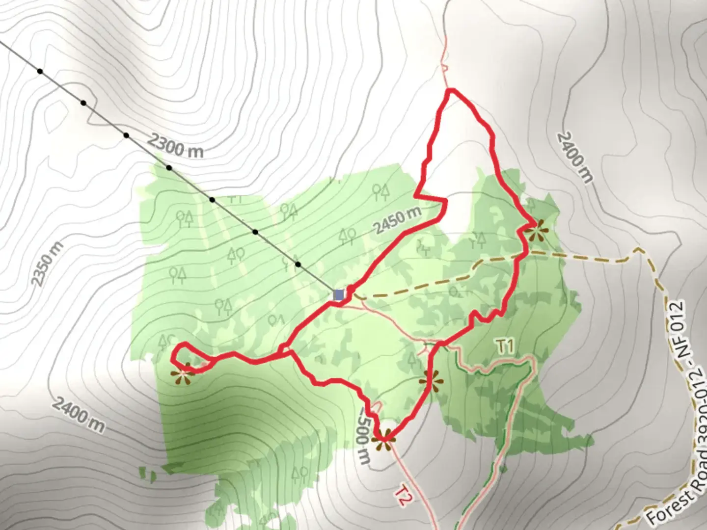 An image depicting the trail Mount Howard Loop and its surrounding area.