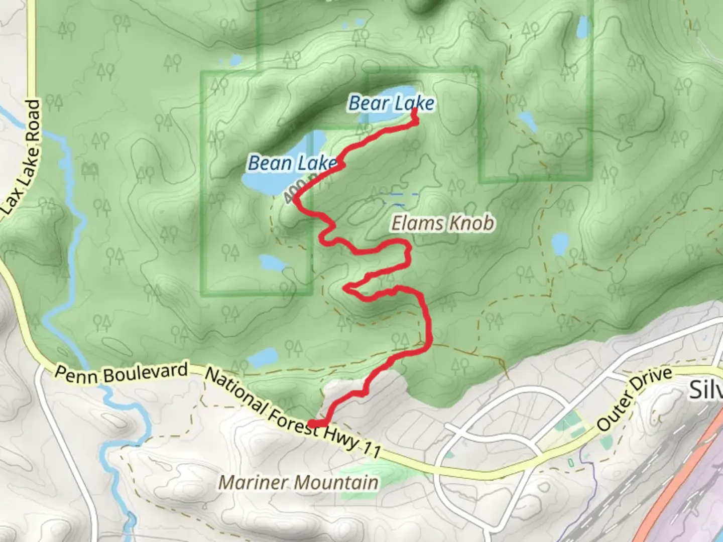 An image depicting the trail Superior Hiking Trail and its surrounding area.