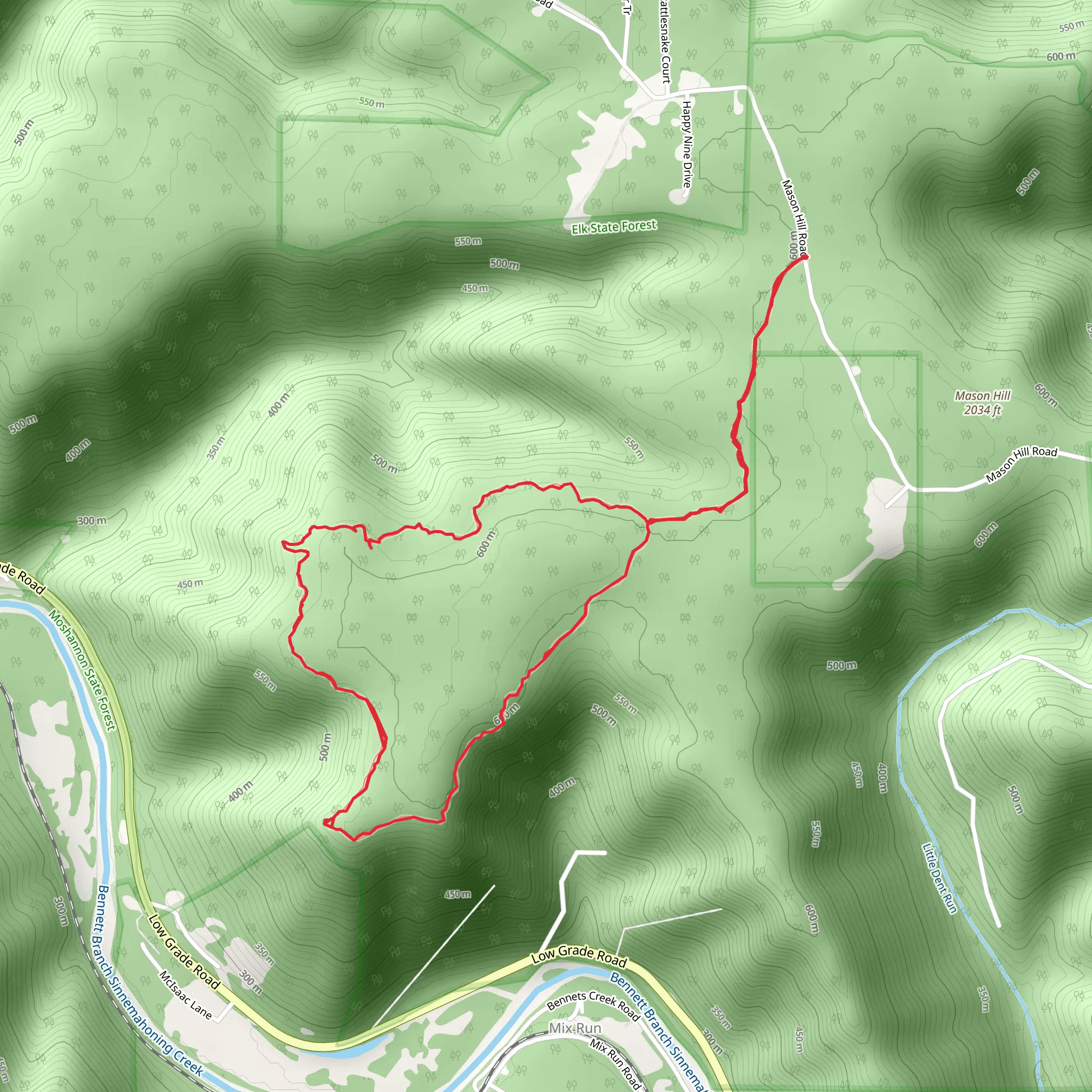 Water Plug Hollow Loop mobile static map