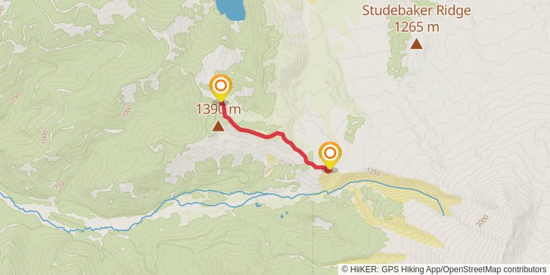 Loowit Trail spur 1 Map