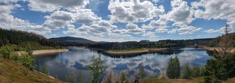 Baumwipfelpfad Harz, Schweineteich, Ecker and Sicht auf Brocken via Luchstour