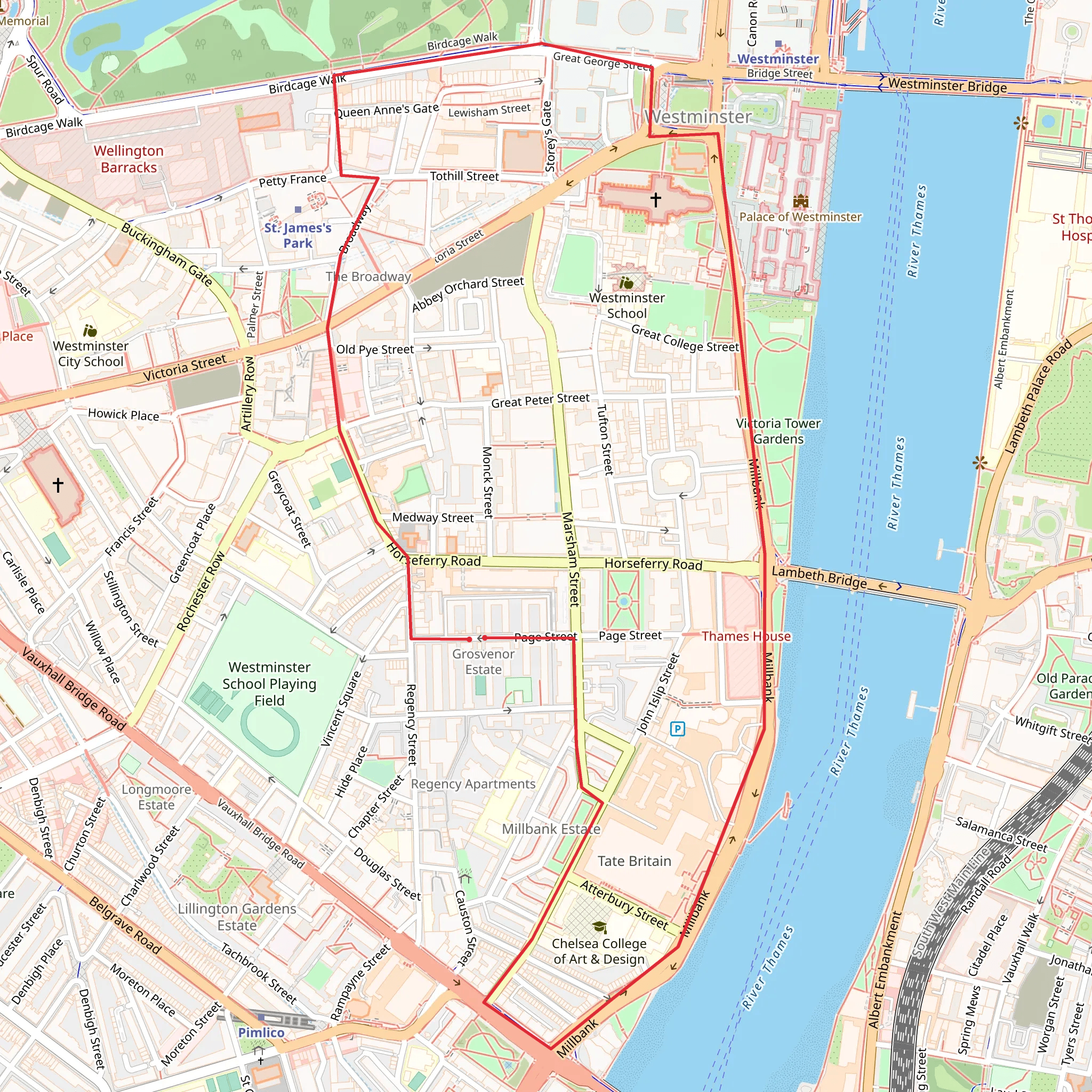 The Outdoor Guide - Regency Walk - London mobile static map