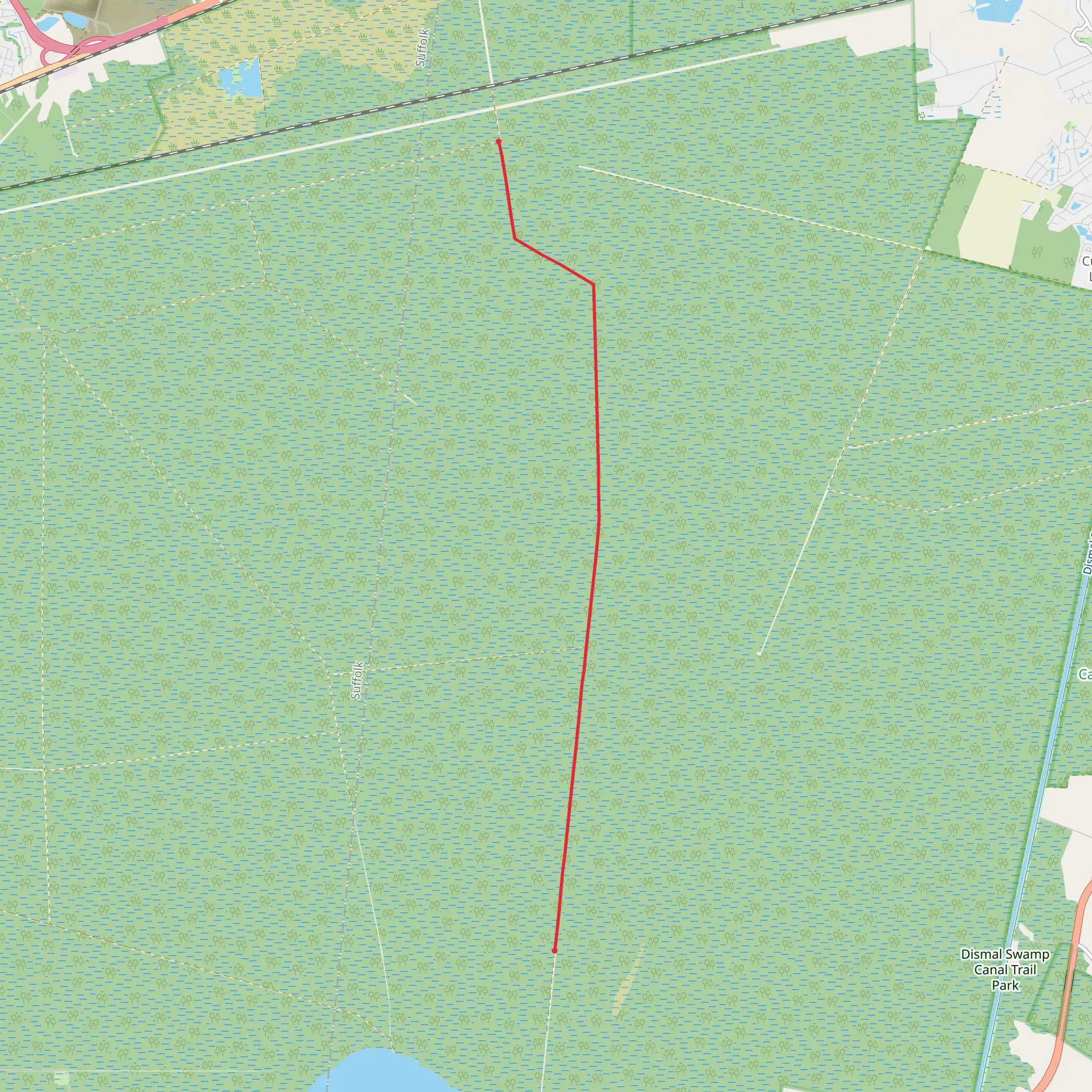 East Ditch Trail mobile static map