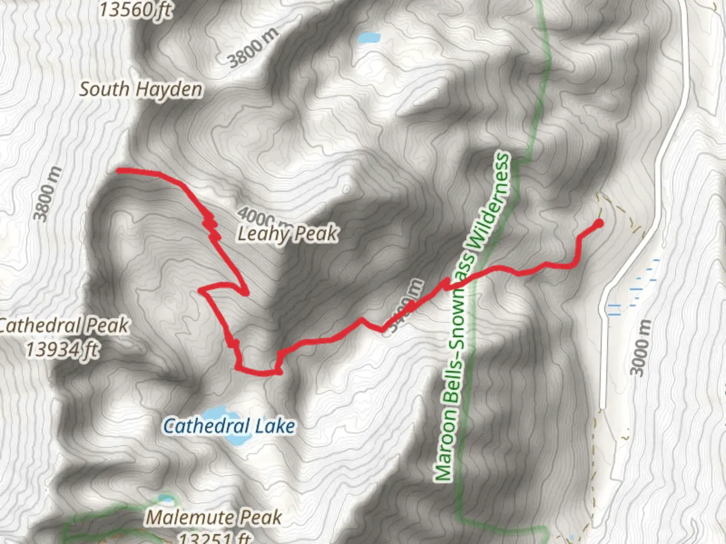 An image depicting the trail Electric Pass and its surrounding area.