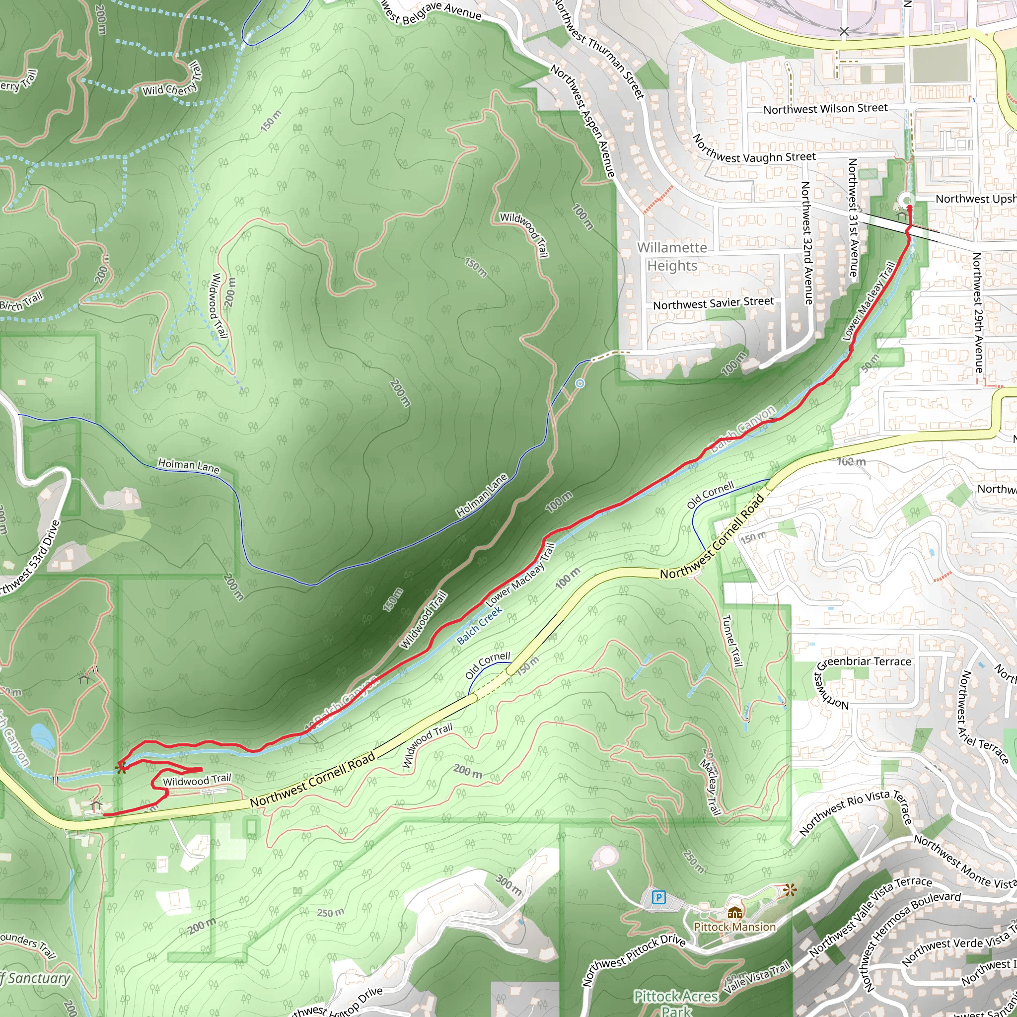 Lower Macleay Trail mobile static map