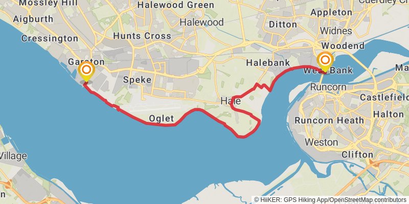 Mersey Way stage 2 Map