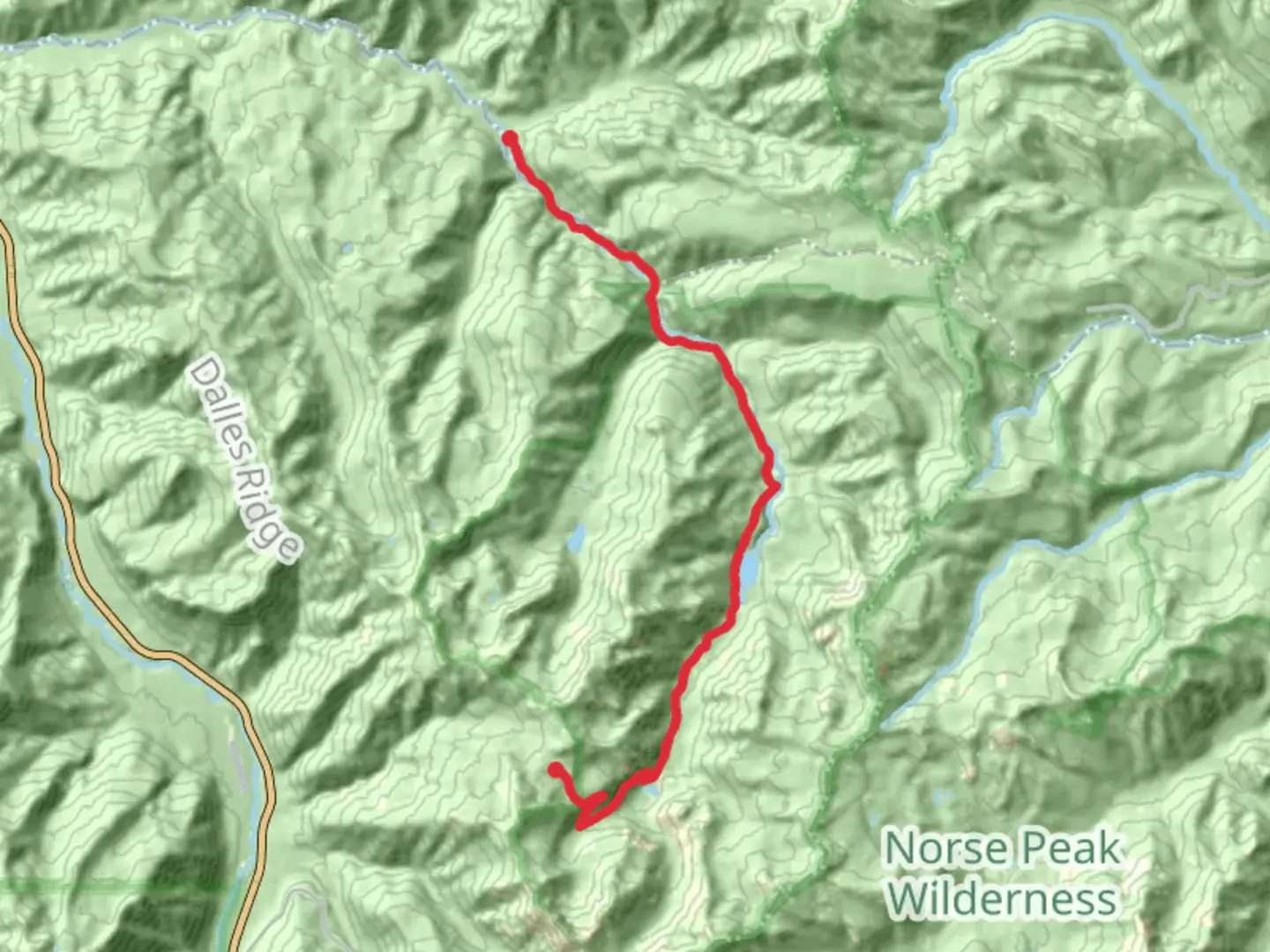 An image depicting the trail Greenwater Lakes Trail and its surrounding area.