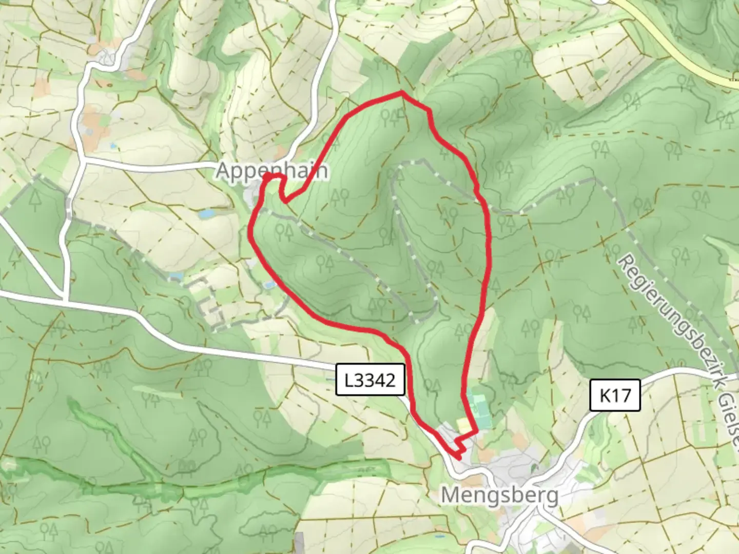 An image depicting the trail Junkerwaldrunde and its surrounding area.
