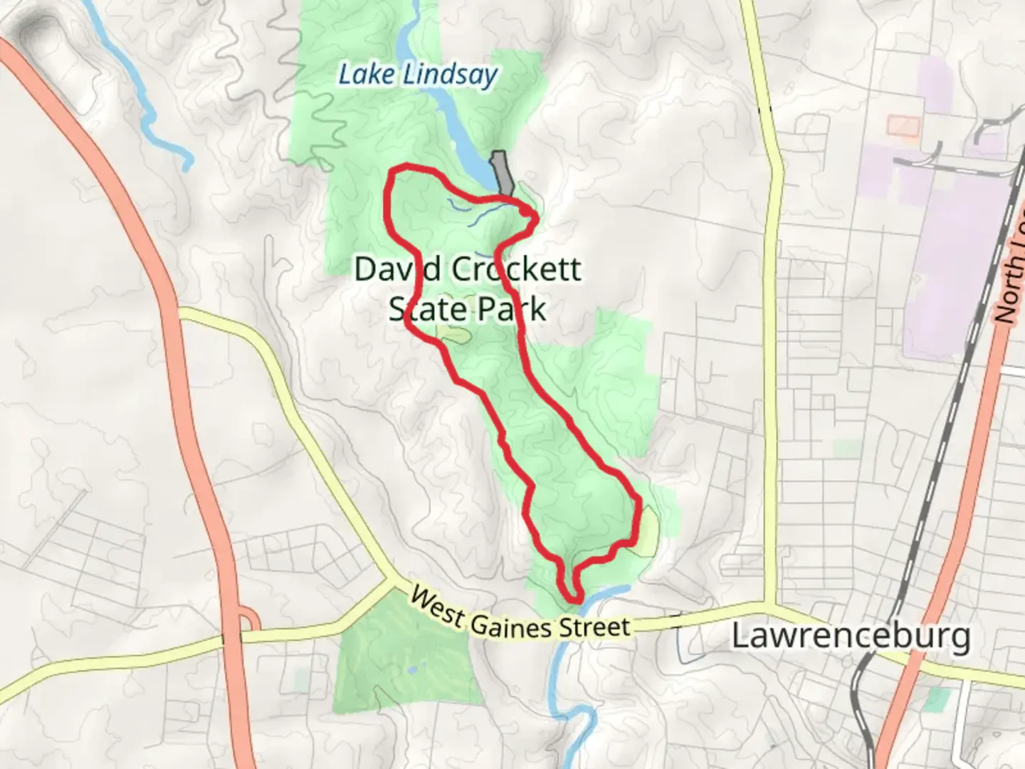 An image depicting the trail Shoal Creek Loop Trail and its surrounding area.
