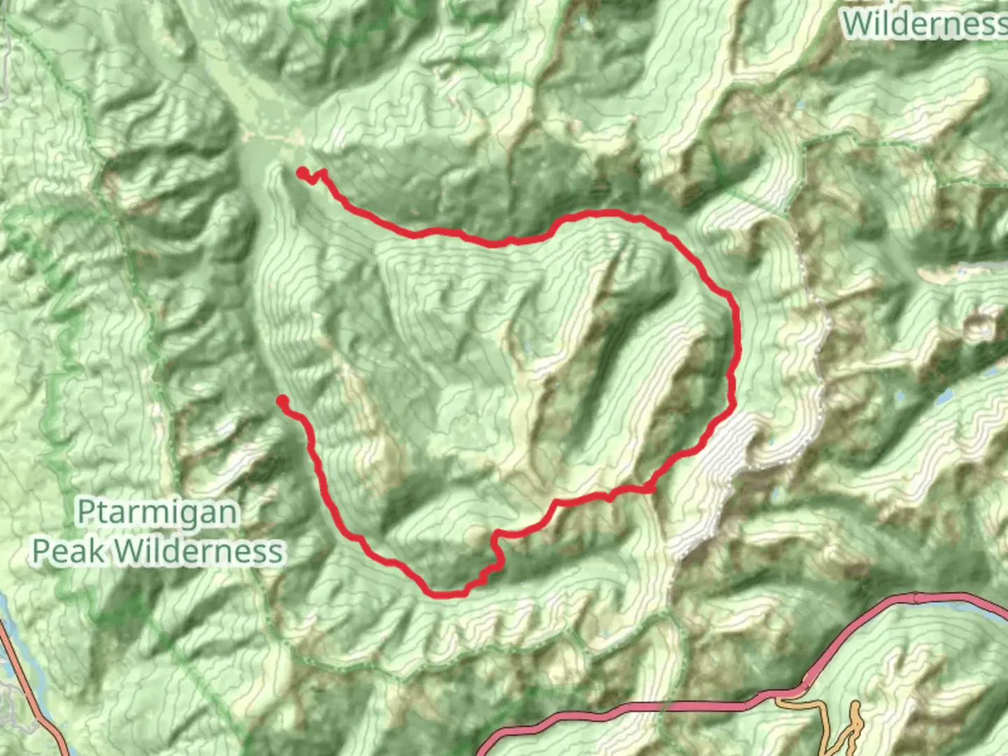 An image depicting the trail South Fork Trail and its surrounding area.