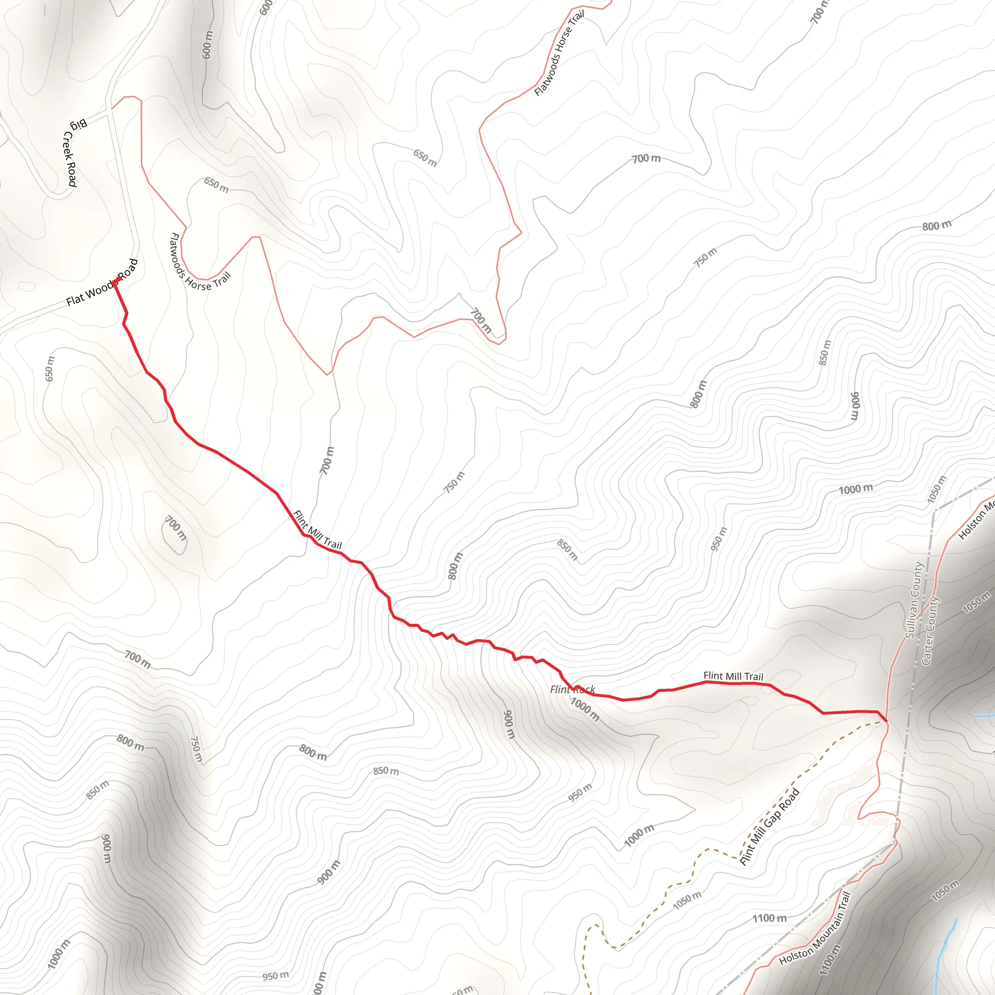 Flint Mill Trail mobile static map