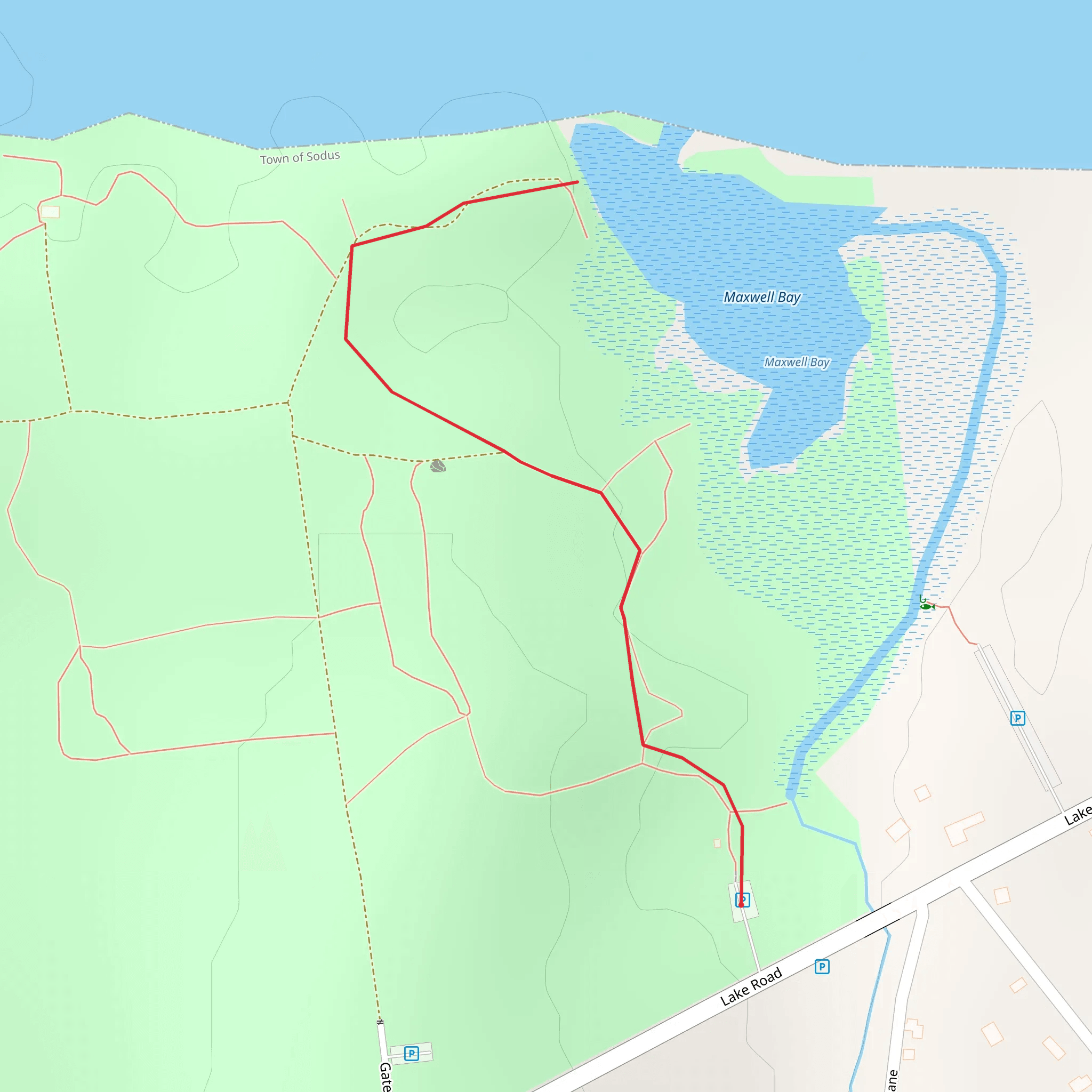Maxwell Bay Trail mobile static map