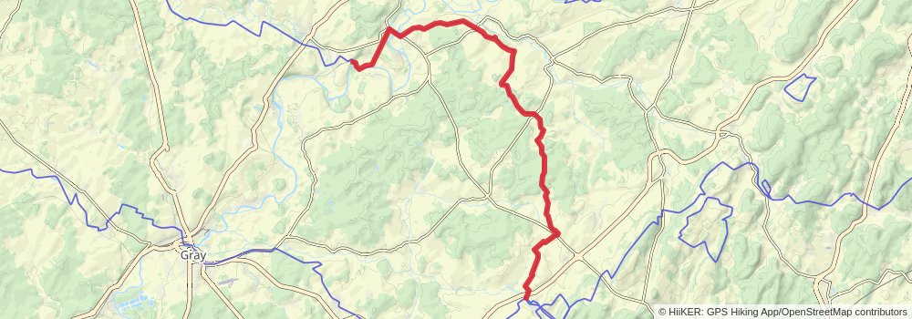 Via Francigena stage 46 Map