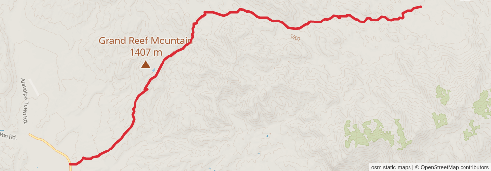 Grand Enchantment Trail stage 15 Map