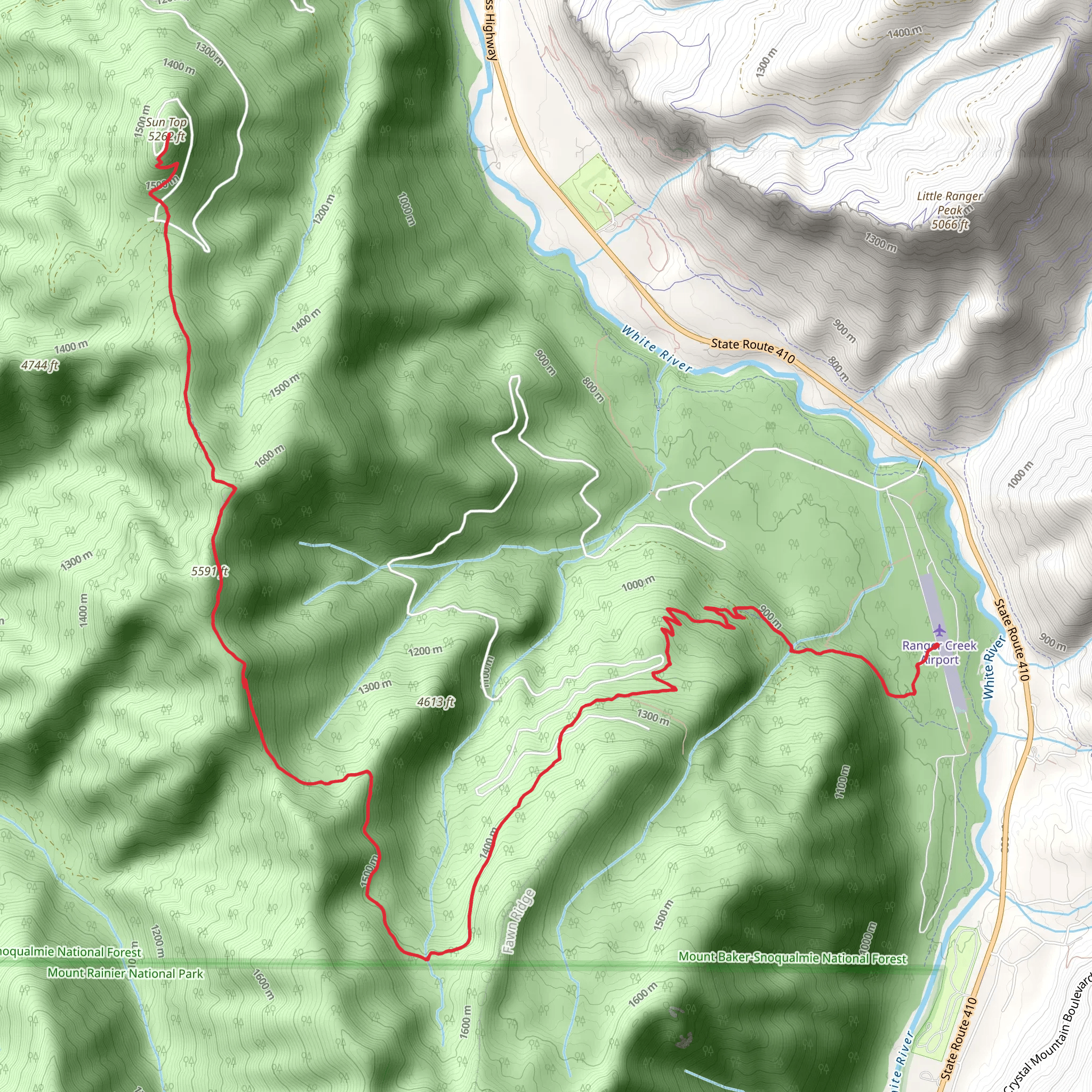 Suntop Trail mobile static map