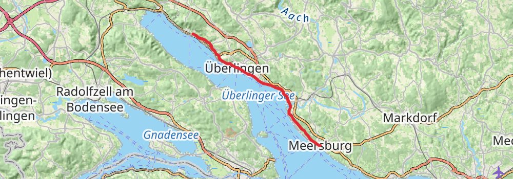 Bodensee-Rundwanderweg stage 3 Map