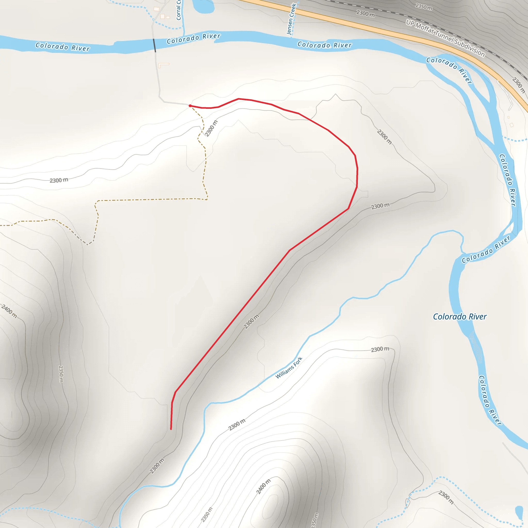 Williams Fork Creek mobile static map