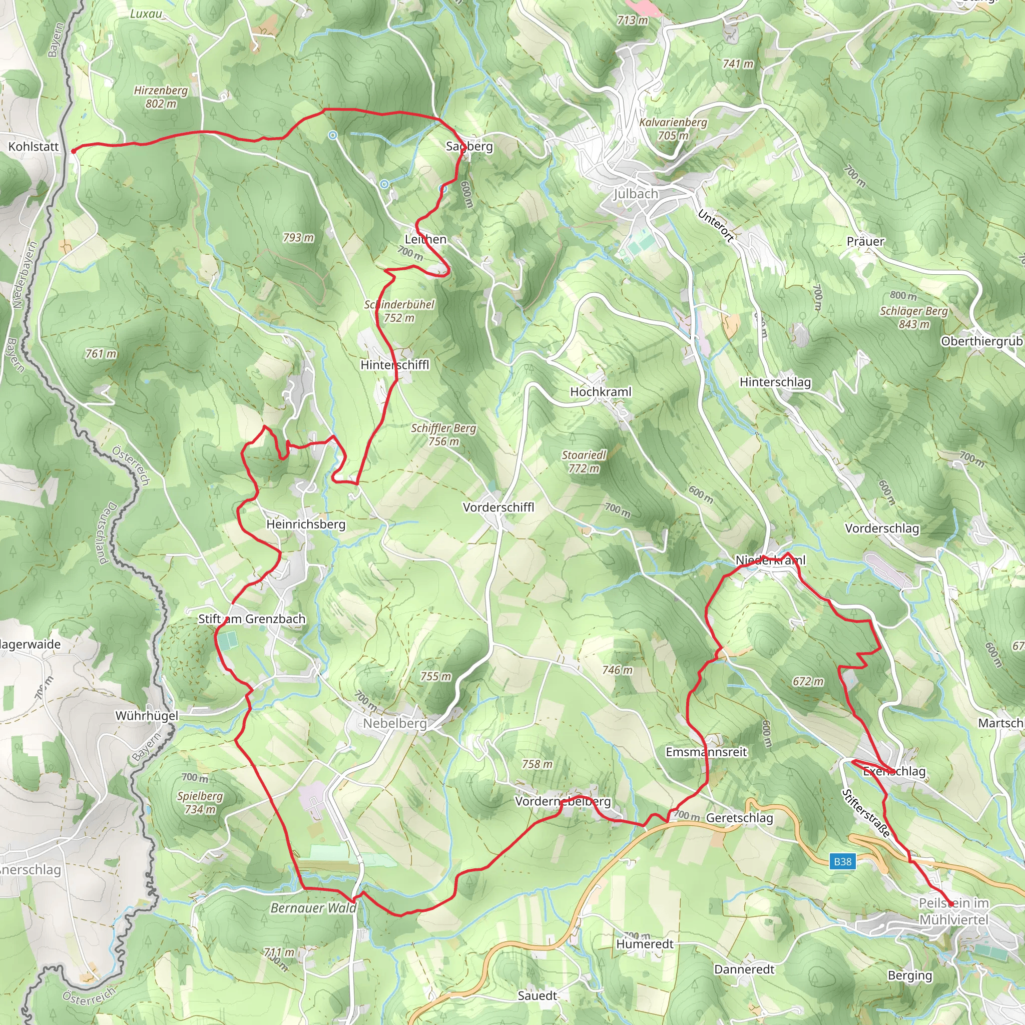 Peilstein - Kohlstatt mobile static map