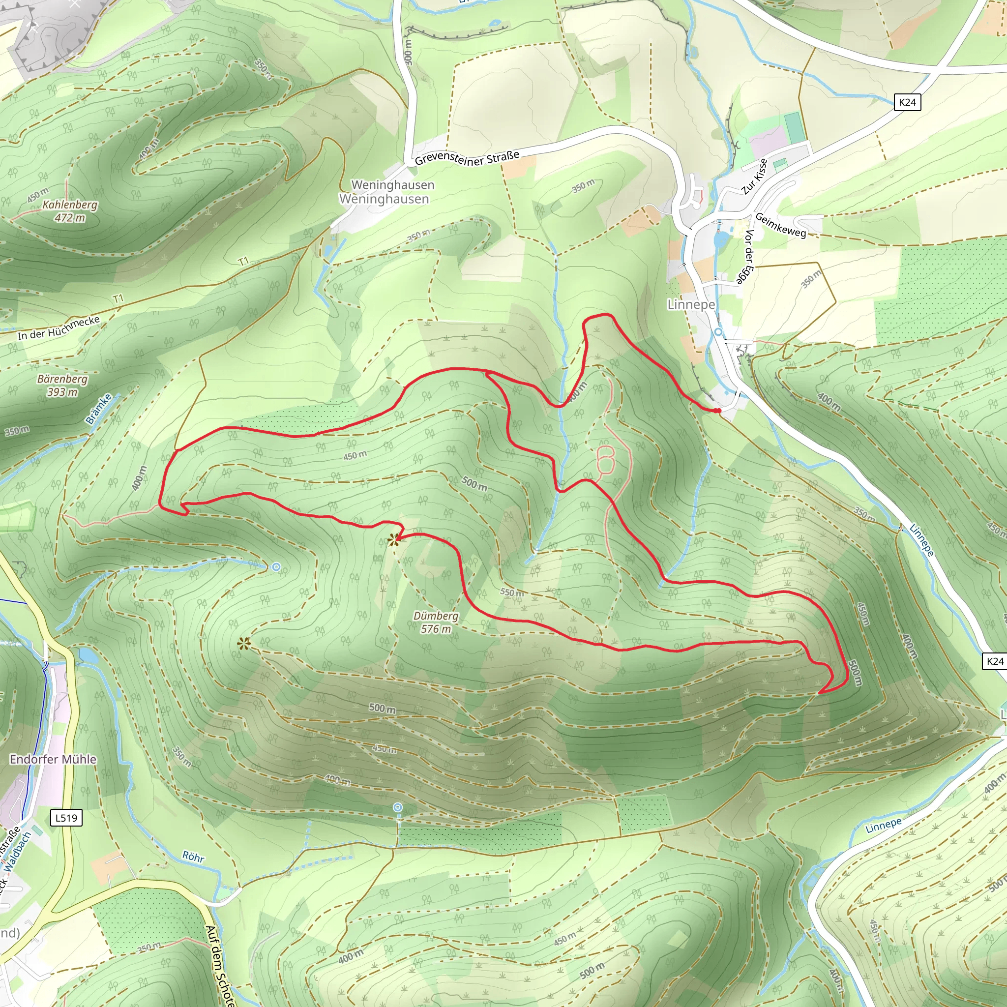 Endorf Rundweg mobile static map