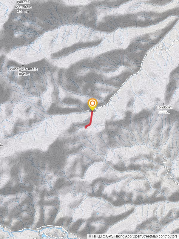 Comstock Campground Out and Back mobile static map