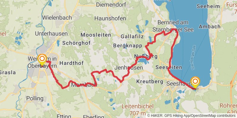 Heilige Landschaft Pfaffenwinkel - Ostschleife stage 2 Map