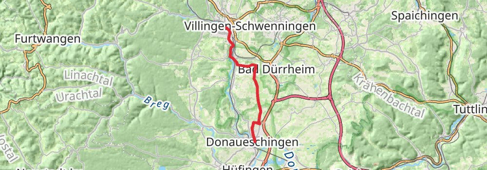 Neckar-Baar-Jakobusweg stage 5 Map