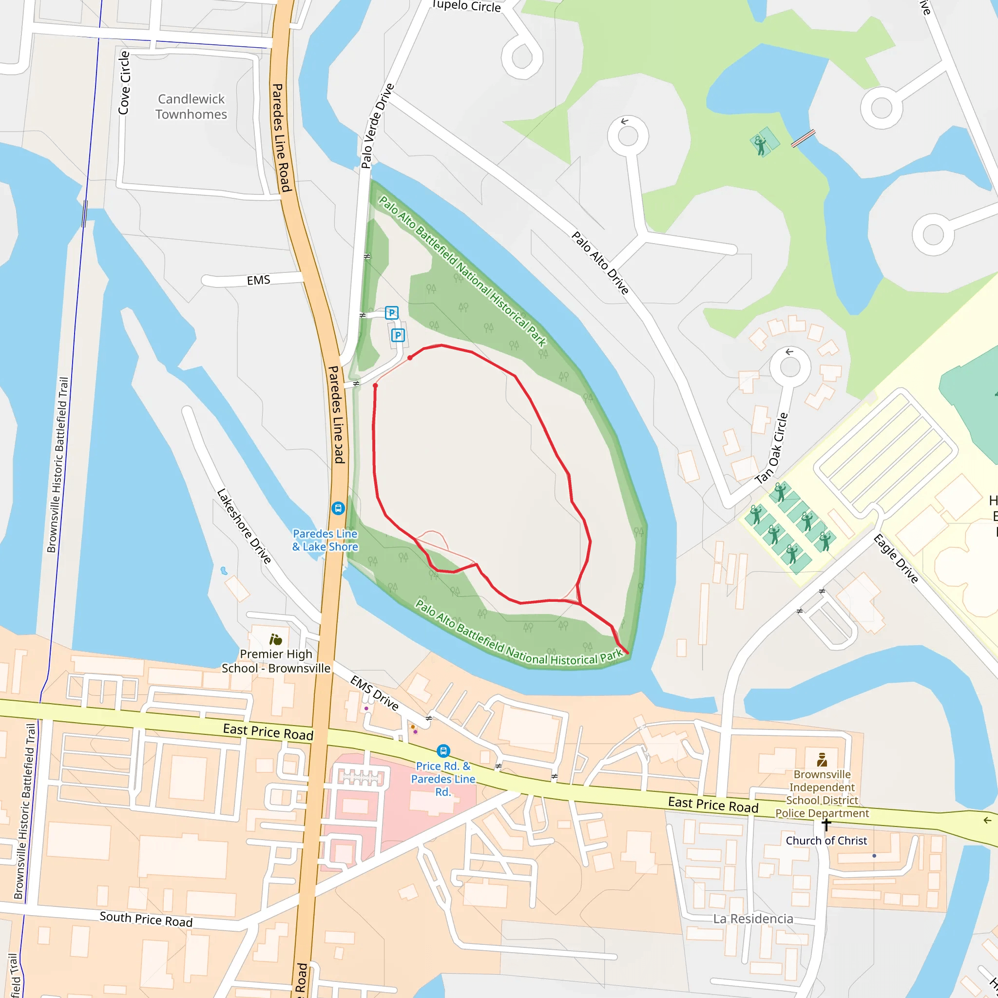 Resaca de la Palma Battlefield NHL Loop mobile static map