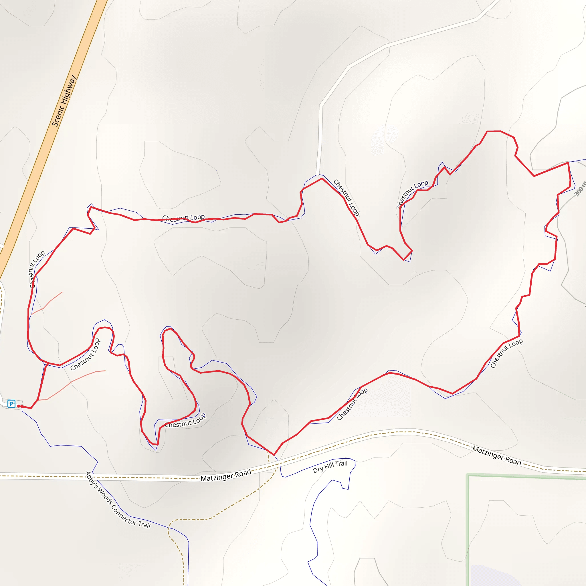 Chestnut Loop mobile static map