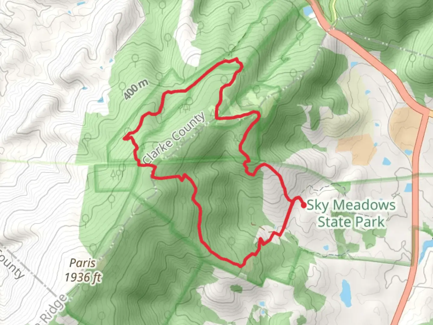 An image depicting the trail Piedmont Overlook, Old and South Ridge Loop Trail and its surrounding area.