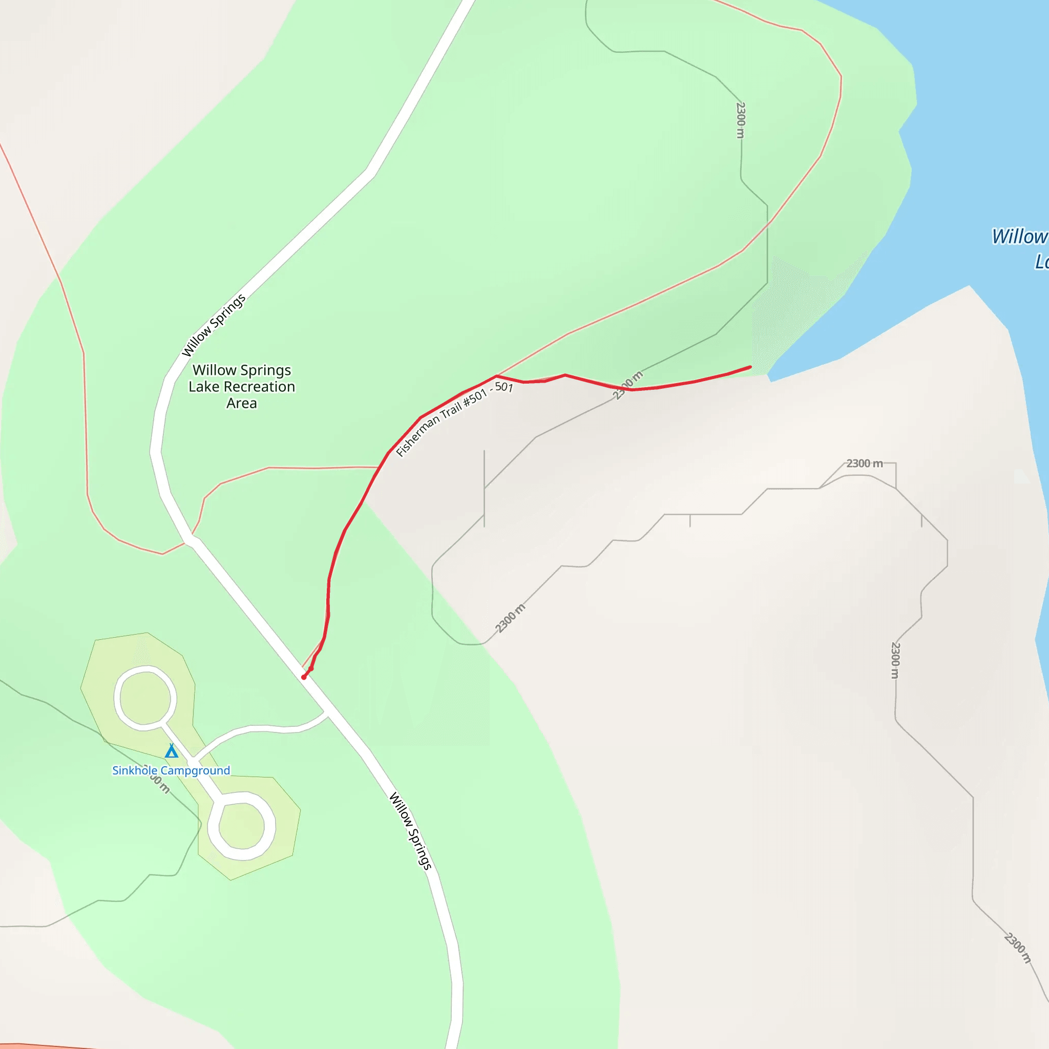 Fisherman Trail mobile static map