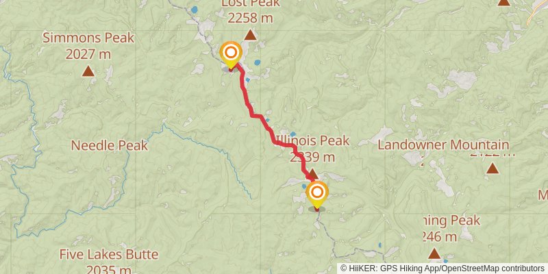 Ultra Pedestrian North Loop stage 21 Map