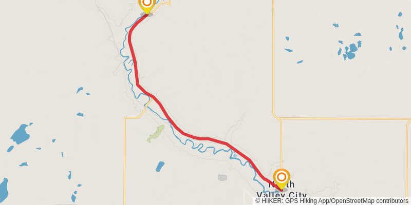 North Country Trail - North Dakota stage 21 Map