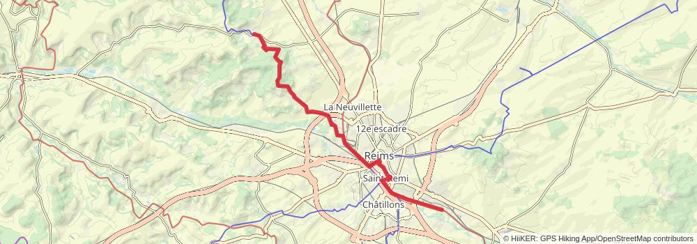Via Francigena stage 25 Map