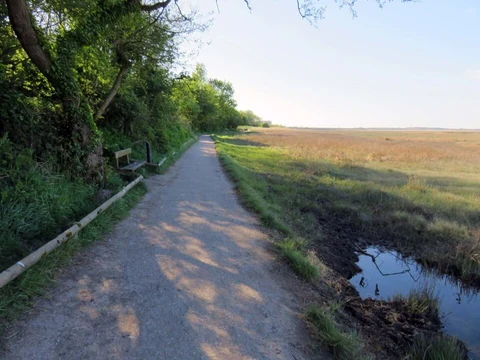 An image depicting the trail Wyre Estuary Country Park and its surrounding area.