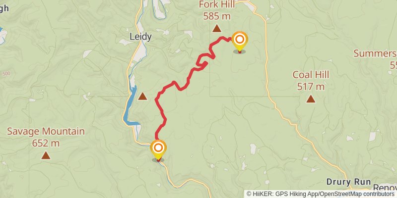 Donut Hole Trail stage 2 Map