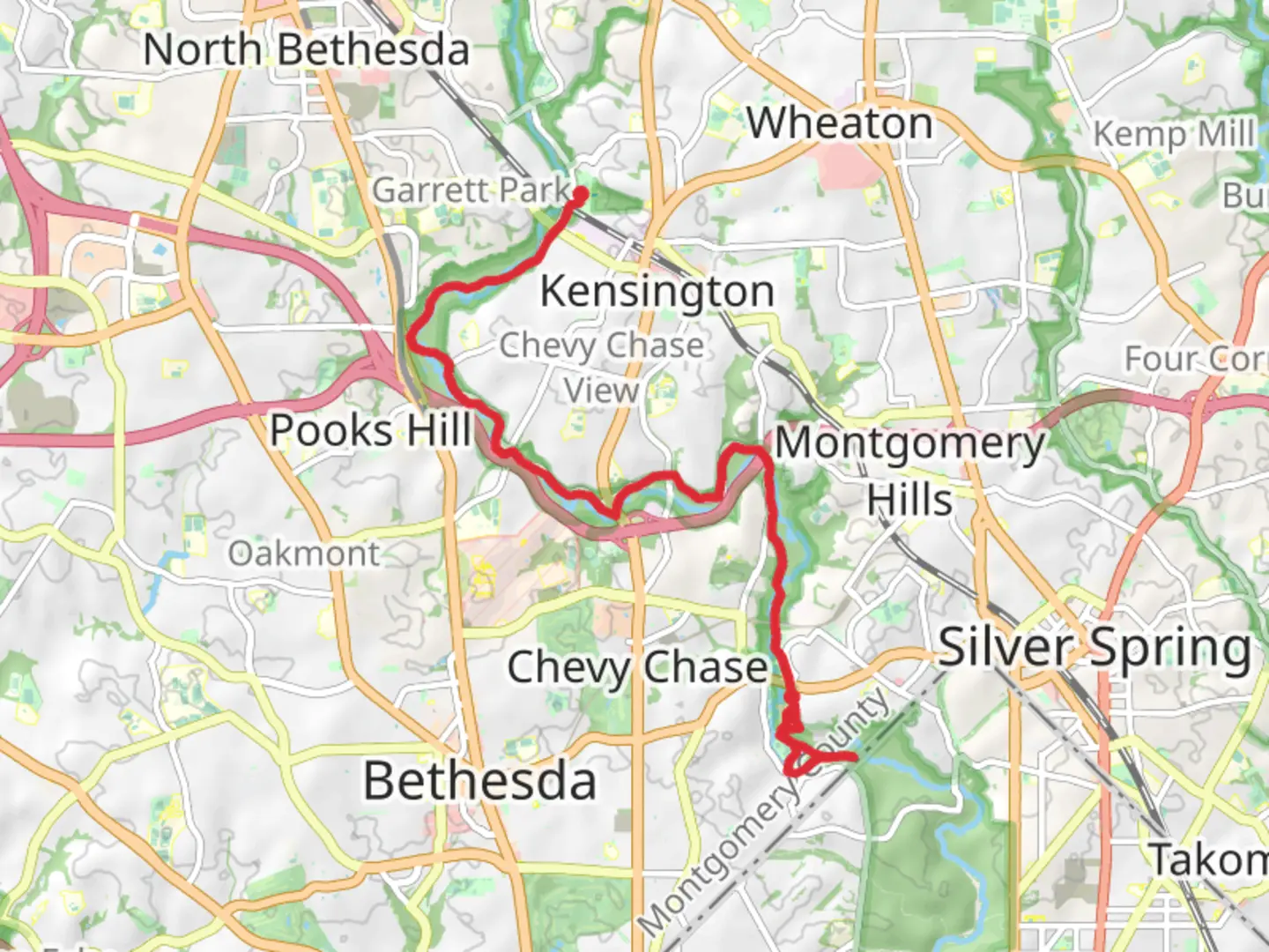 An image depicting the trail Rock Meadow Local Park via Rock Creek Trail and its surrounding area.