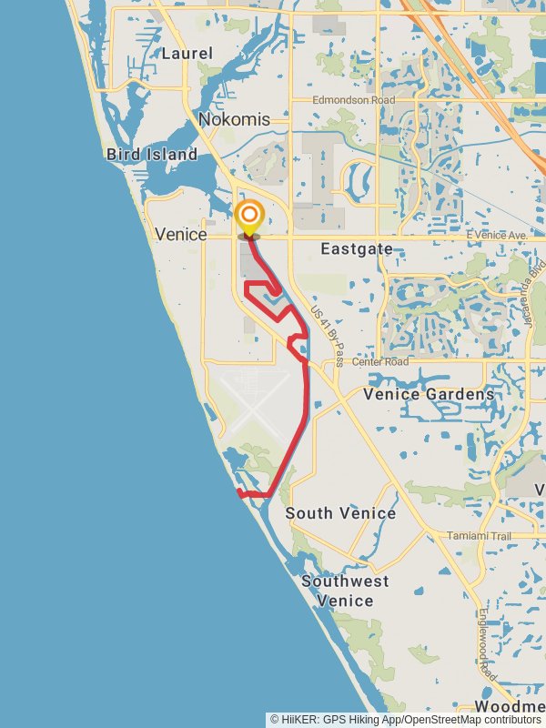 Venetian Waterway Trail via and Gulf Intracoastal Waterway