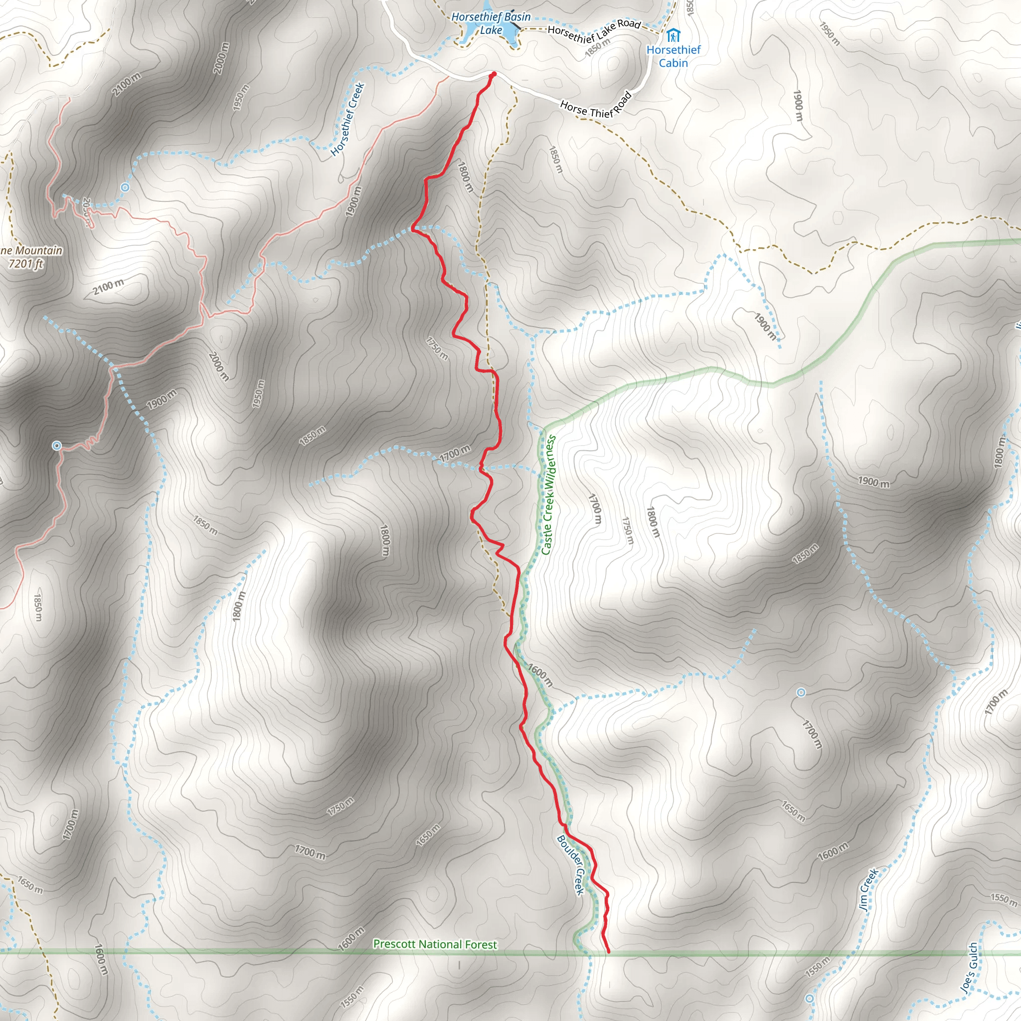 Tip Top Trail mobile static map