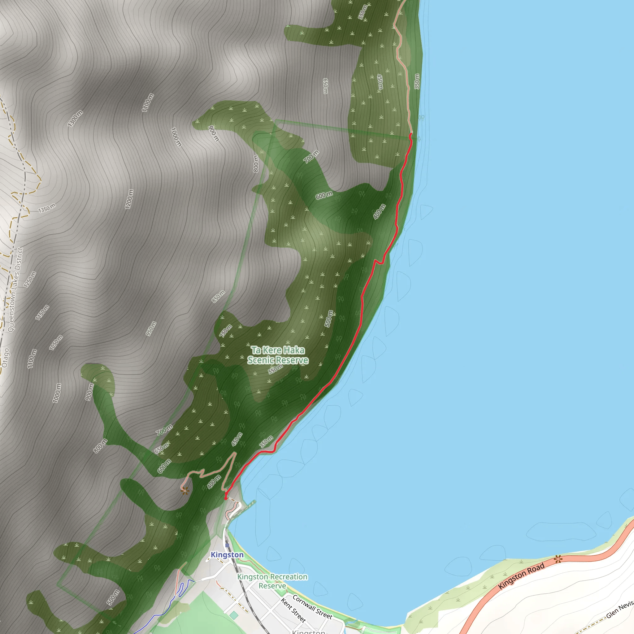 Te Kere Haka Track mobile static map