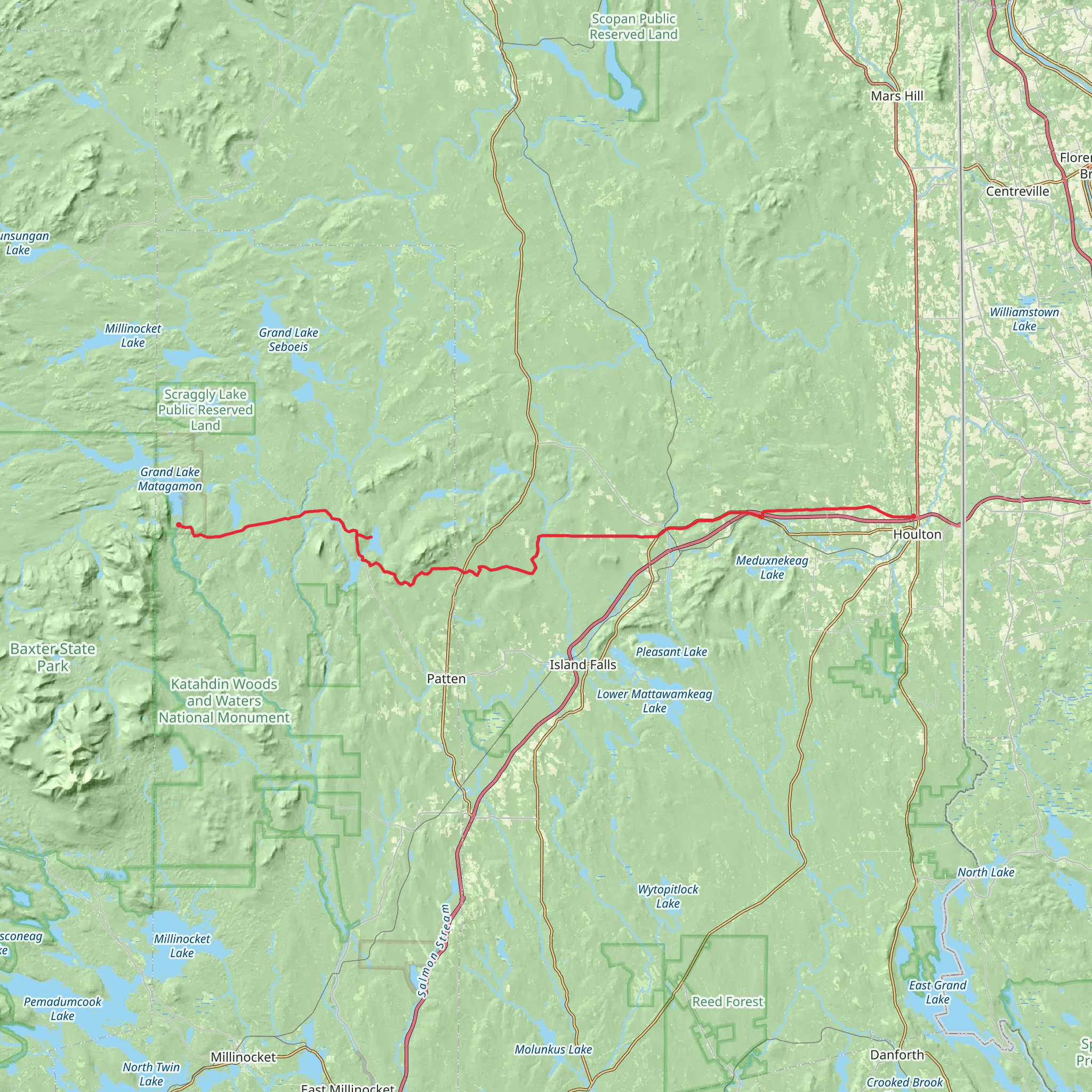 Matagamon - Houlton mobile static map