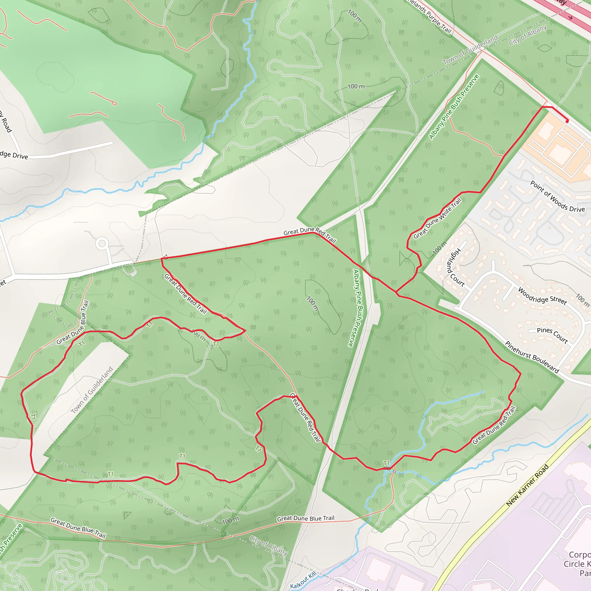 Albany Loop mobile static map
