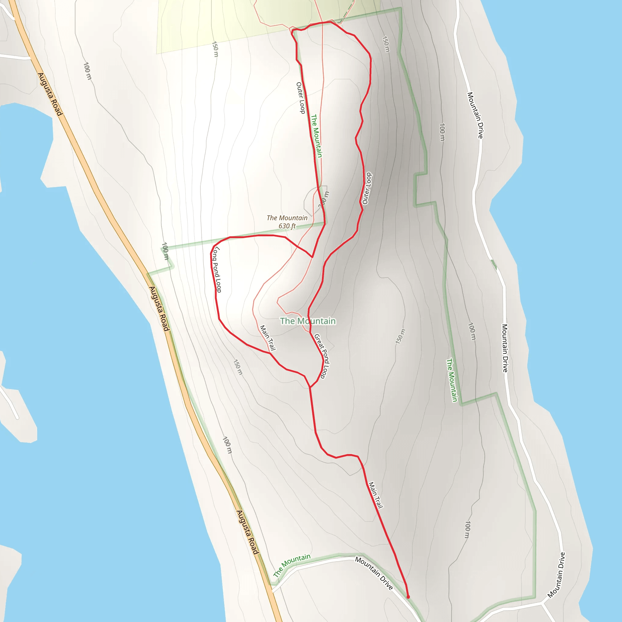 The Mountain Loop mobile static map