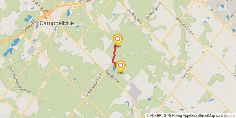 The Bruce Trail alt 2 Map