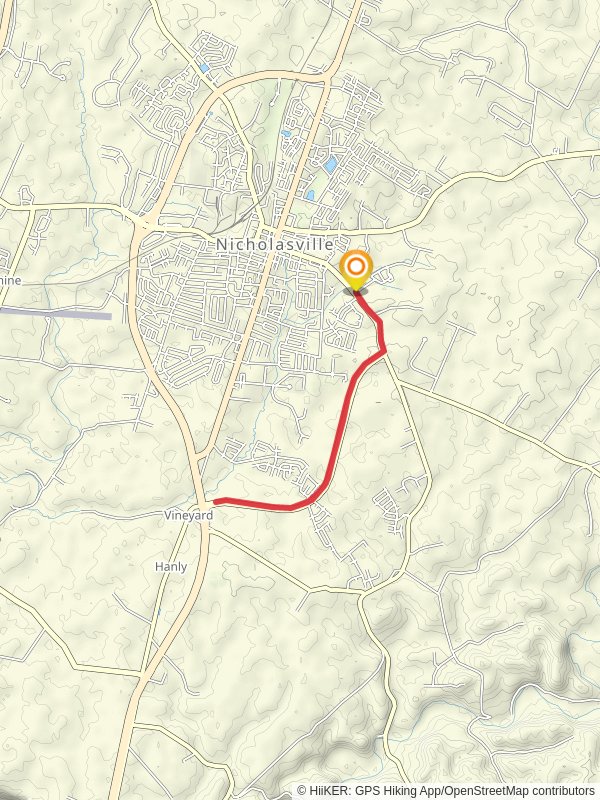 Walk along Sulphur Well Road and Eastern Bypass