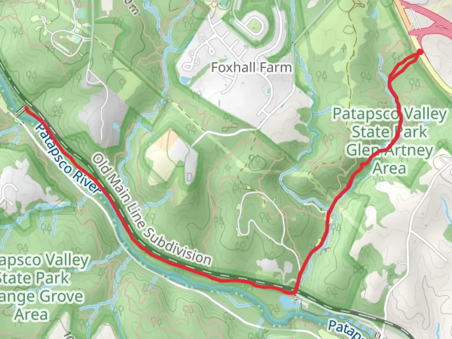 An image depicting the trail Soap Stone and Grist Mill Trail and its surrounding area.