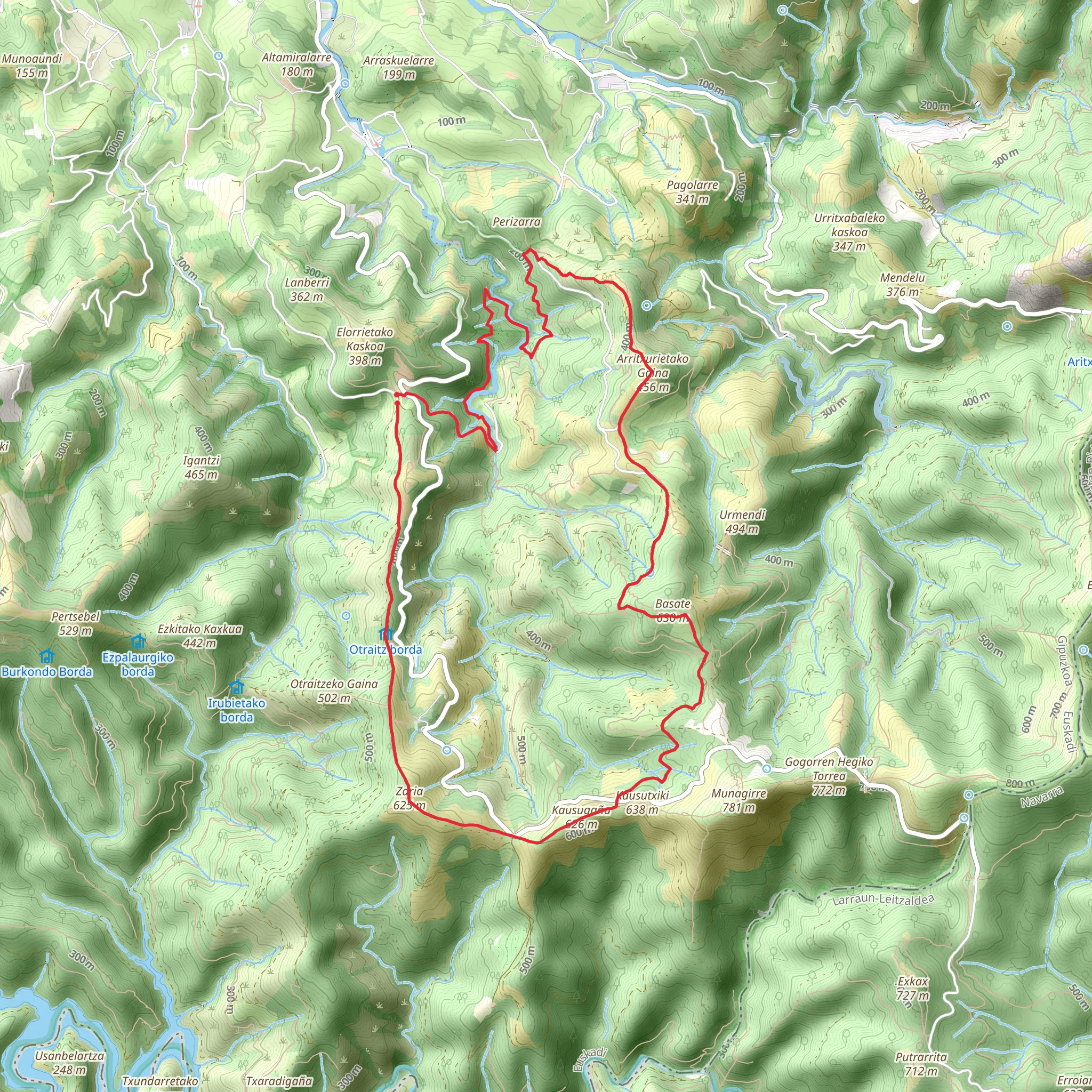 Heart of Aiako Harría PR GI 1006 mobile static map