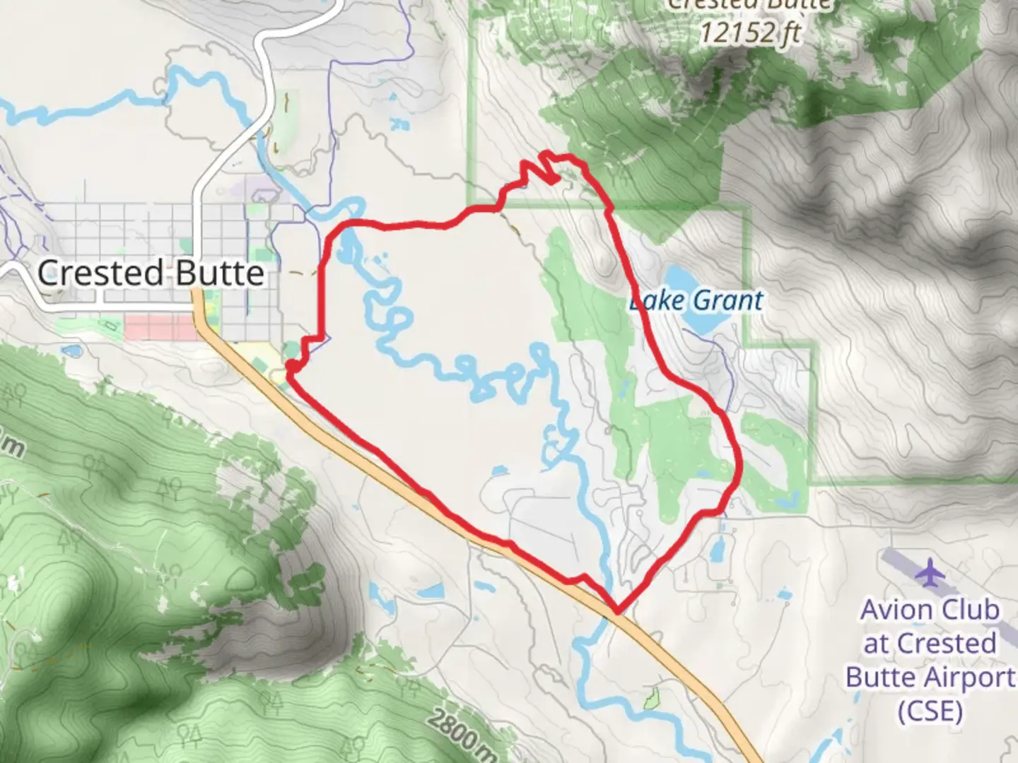 An image depicting the trail Deli, Ton't Trail and Upper Loop Trail and its surrounding area.