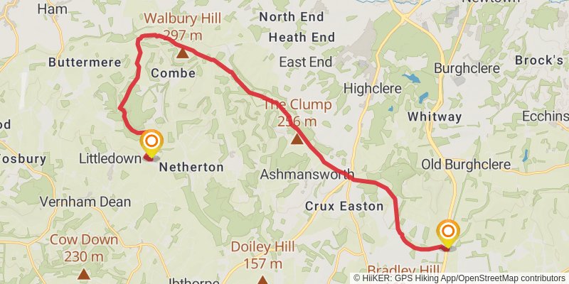 Hampshire Loop stage 8 Map