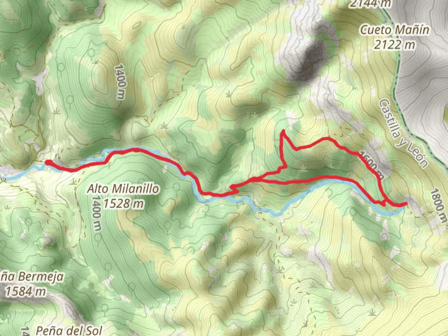 An image depicting the trail Path of the Copper Source PR P 8 and its surrounding area.